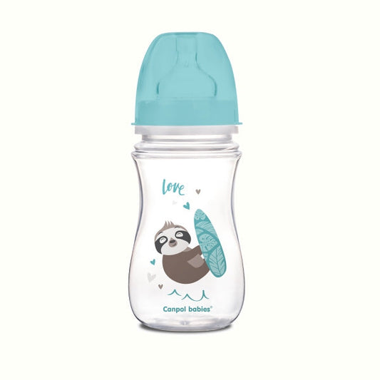 Canpol Babies Biberon Anticolici Cu Gat Larg 240ml Pp Easy Start Exotic Animals - 35/221_Blu [ps:f4d3a982-23b5-4b80-a54b-fd8812488519]