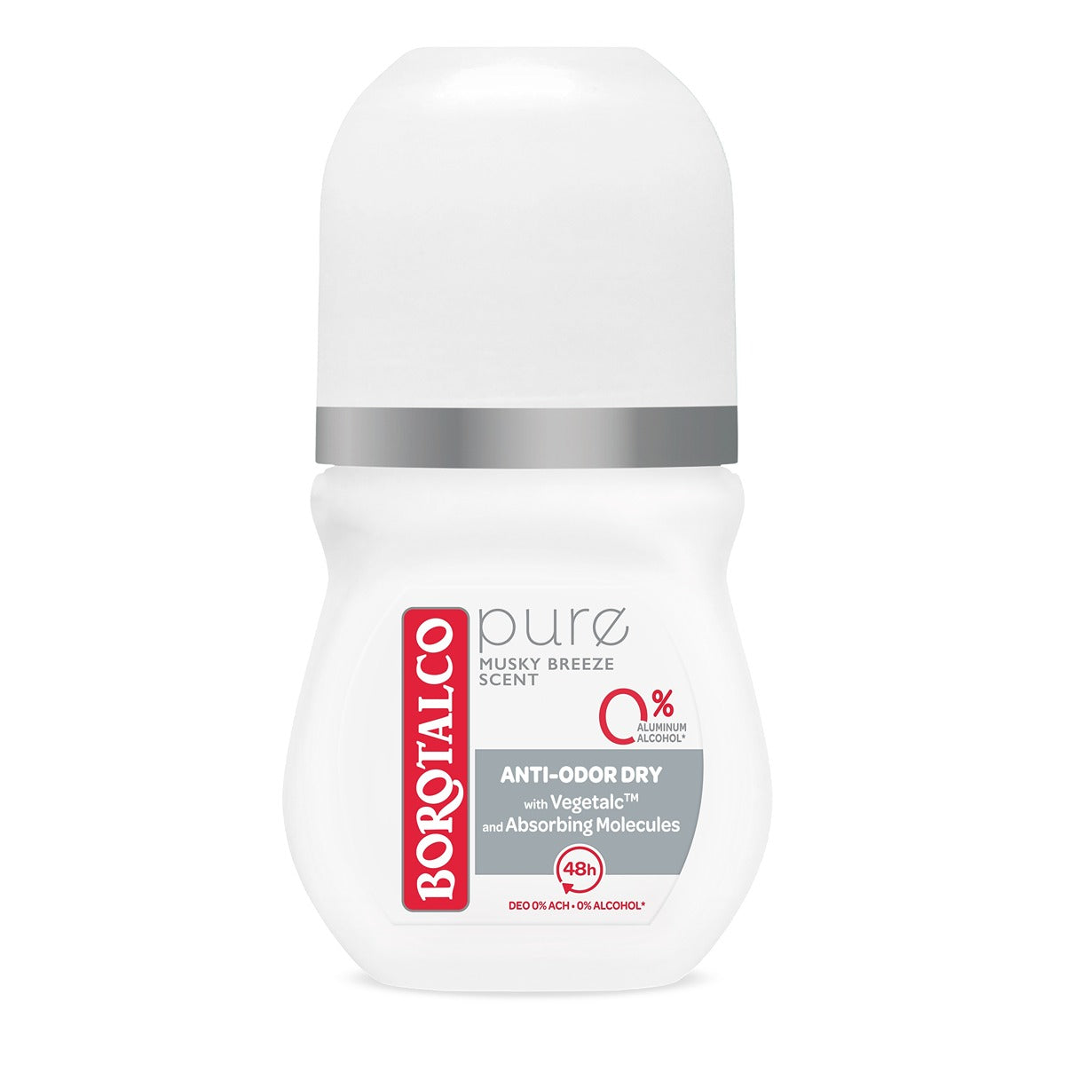 BOROTALCO Pure Grey, deodorant, roll-on, 50 ml [ps:93e751a3-7d37-41f9-807c-64b6b5d1f16d]