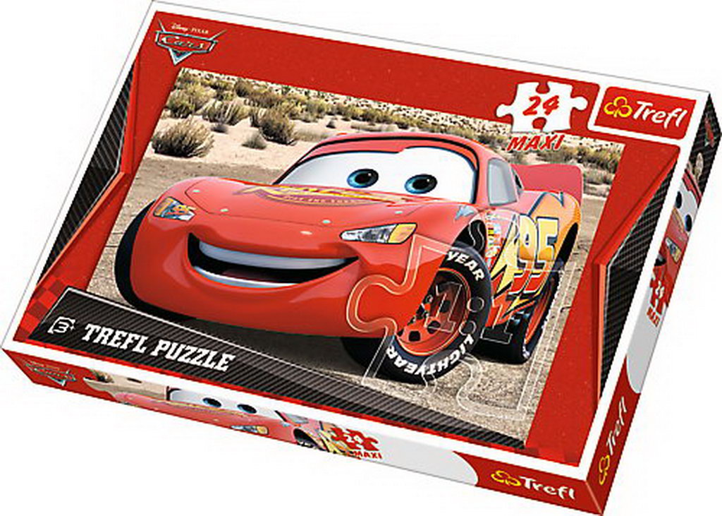 PUZZLE TREFL 24 MAXI FULGER MCQUEEN - Cars [ps:f8b287e6-c8d3-4c9c-8e00-032c82847ef6]