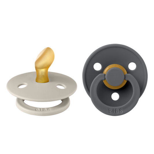 Set 2 Suzete BIBS Colour Latex, Tetină Anatomică, 0 luni - Sand [ps:4561fb16-f180-4f96-b21e-2a9385d68338]