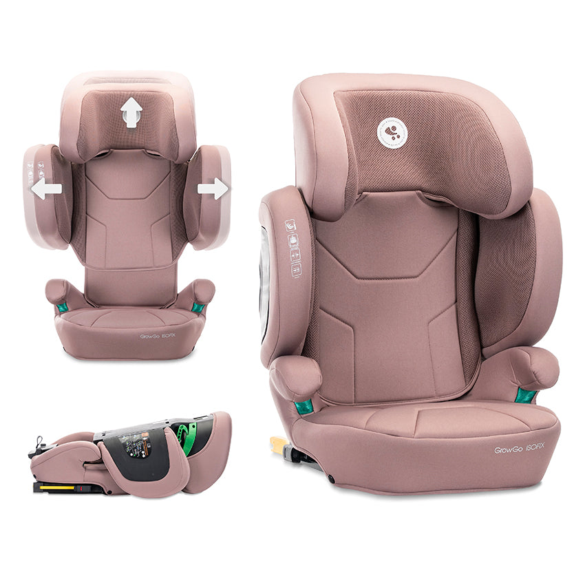 Scaun Auto Lorelli Growgo Isofix, 100-150 cm, Black - Pink [ps:76546490-5f45-4d6a-bd9a-19478ad01268]
