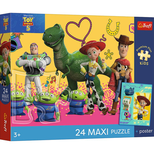 Puzzle Trefl Toy Story 5 și Prietenii, 24 Piese Maxi + - Default Title [ps:1960c3d2-1388-4351-a9bf-9d4bd9913e0a]