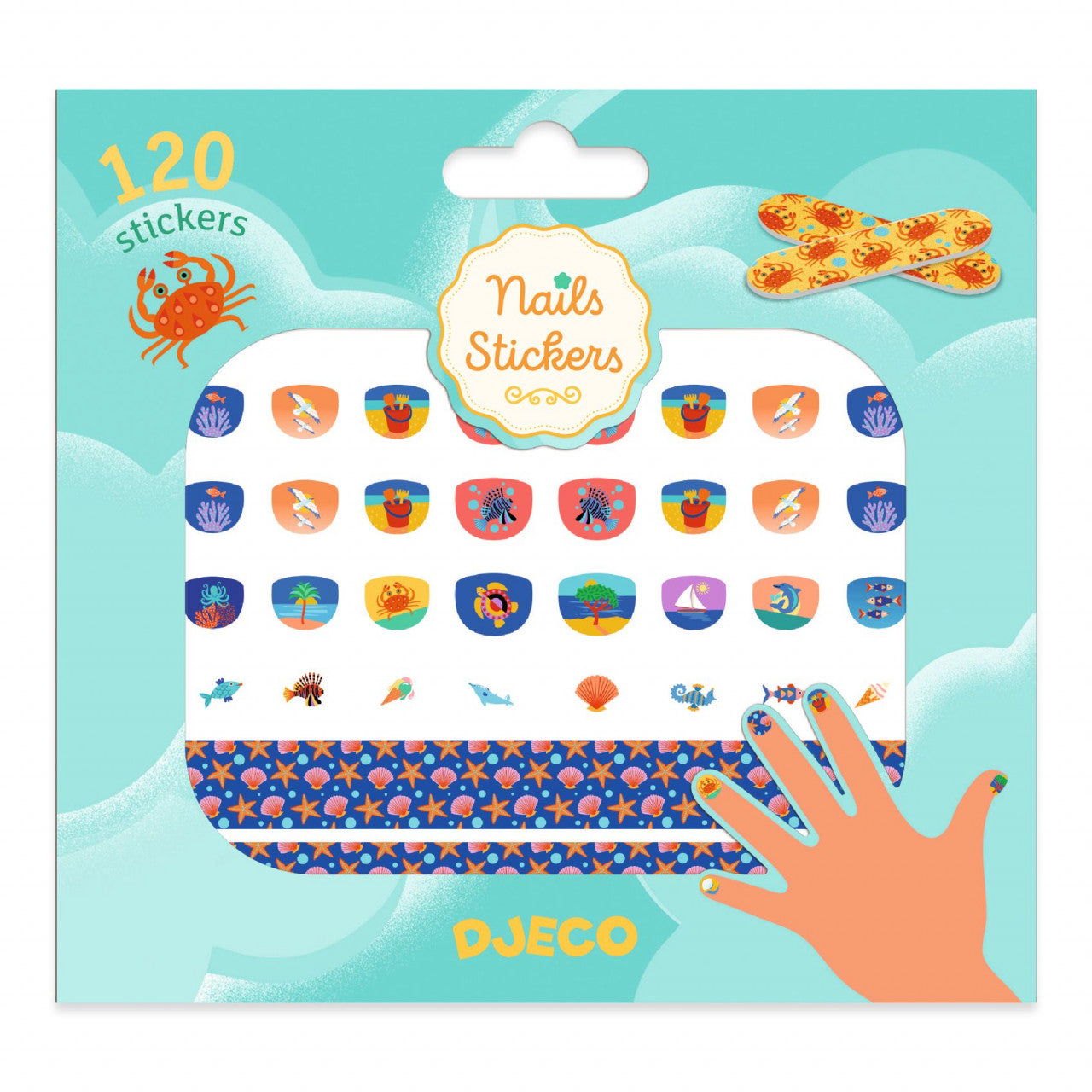 Stickere pentru unghii model mediteranean, Djeco [ps:500b0fad-8cd2-4438-a2fb-85b21e6a6169]