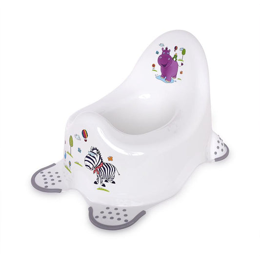 Olită Anatomică Antiderapantă Lorelli, Rainbow White - Hippo White Grey [ps:c0956348-a5d9-4f6a-92b1-725a392ff39b]