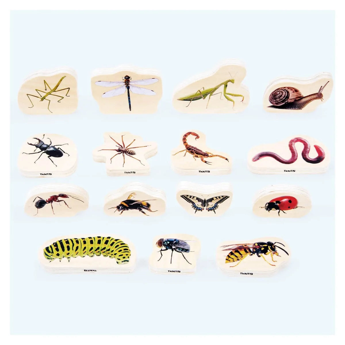 Blocuri din lemn cu Insecte, 15 piese, TickiT - Default Title [ps:c6d5be40-f978-45d9-afc6-9e1e28d1fb7c]