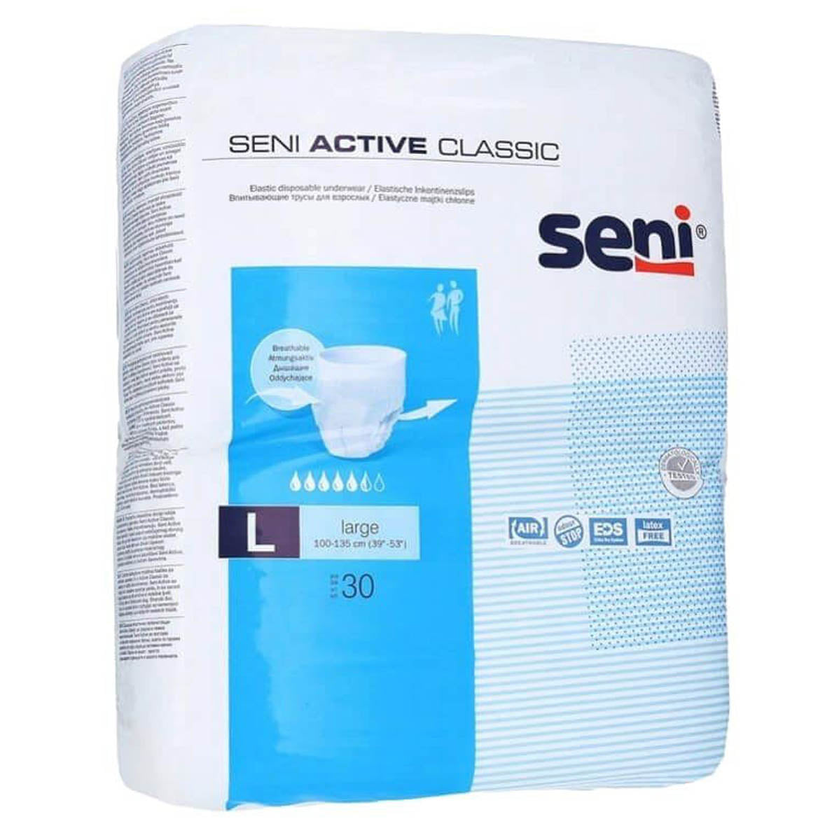 SENI Active Classic, scutece pentru adulti, tip chilot L, 30 buc [ps:b94f37d0-a3a5-4771-846d-ff21d3d408a9]
