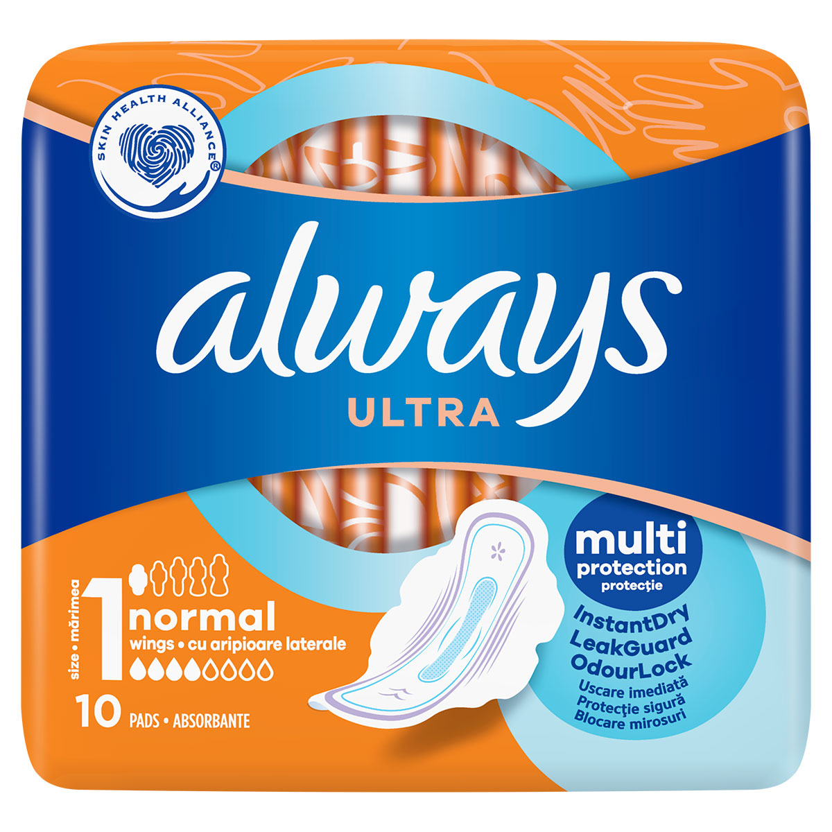 ALWAYS Ultra Plus, absorbante igienice, marime 1, 10 buc [ps:6b46dc60-699c-457d-9b2a-4fe4be819bb7]