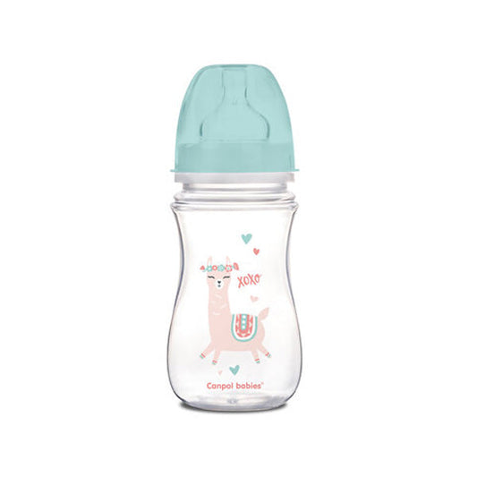 Canpol Babies Biberon Anticolic Gat Larg 240Ml Pp Easy Start Exotic Animals 35/221_gre [ps:5225a8b2-07e0-4816-bc45-347752d6a119]