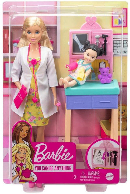 BARBIE CARIERE SET CU PAPUSA DOCTOR PEDIATRU BLONDA [ps:c70cff02-5a5a-4b69-aa17-11c3dc3fe2b3]