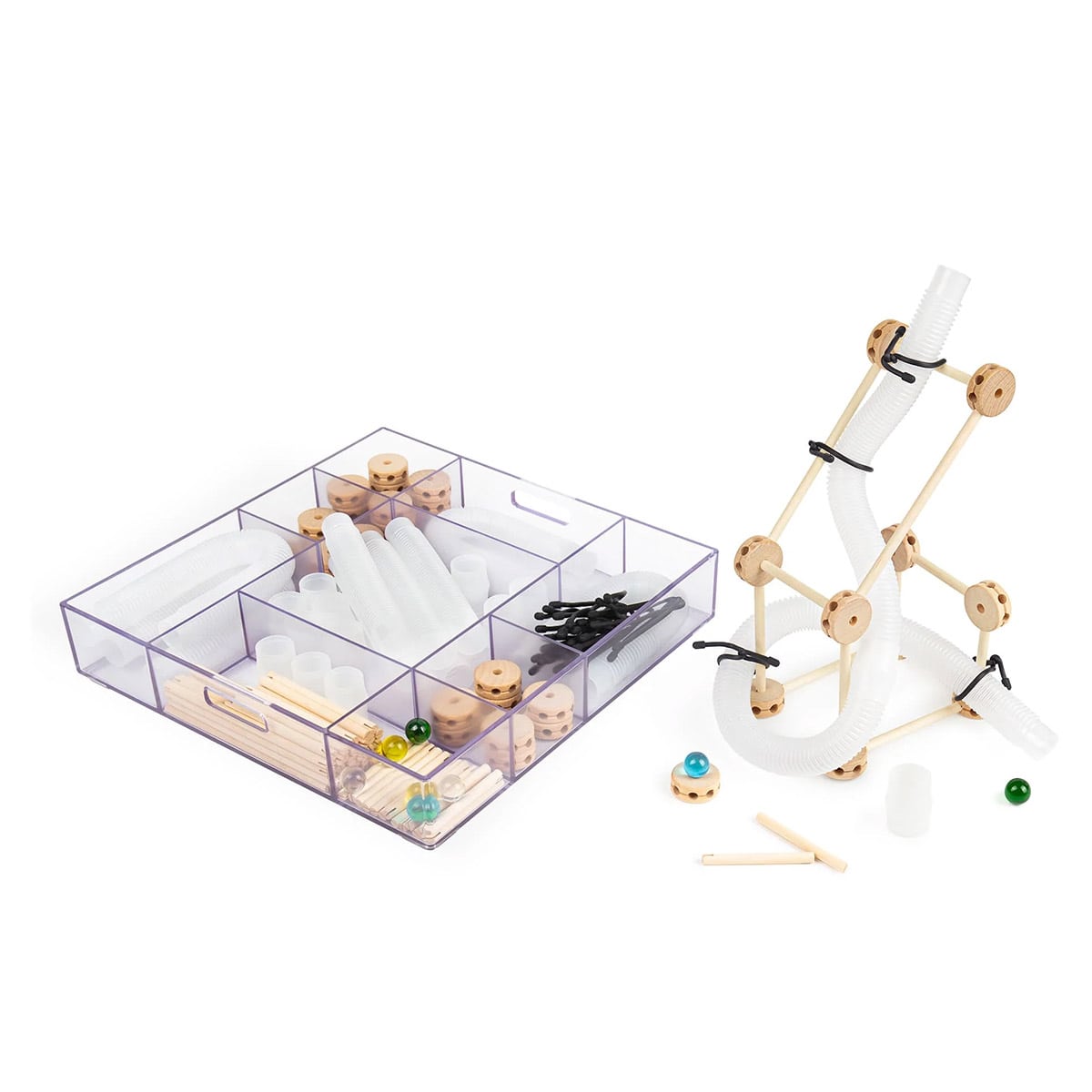 Set Construcție STEM Exploration Guidecraft - 155 piese - Default Title [ps:ed235a93-6c49-4ae3-9bef-2d49a7274f2b]