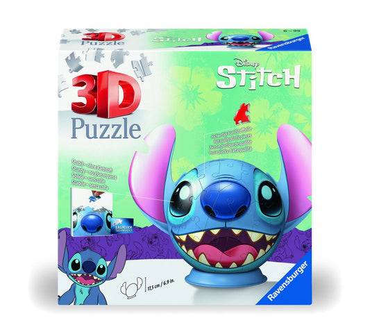 Puzzle 3D Glob Disney Stitch cu Urechi Ravensburger - Default Title [ps:1b7a2c8a-3aff-4815-8d2f-0c8680ea44a0]