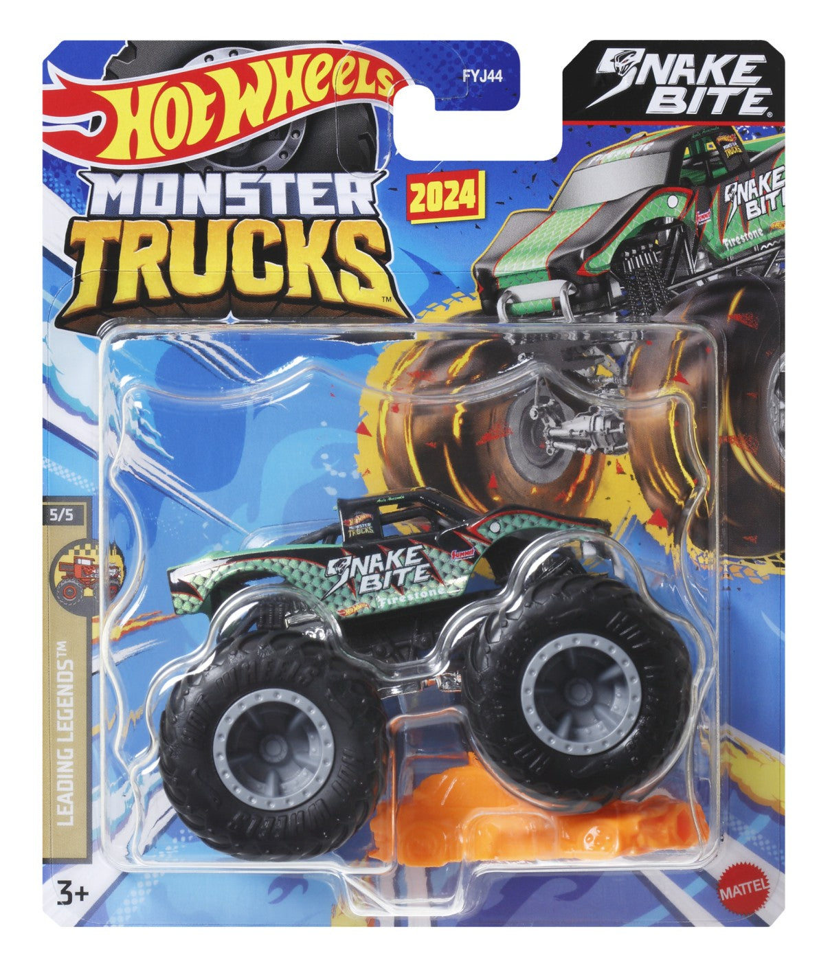 HOT WHEELS MONSTER TRUCK SET 2 MASINI SCARA 1 LA 64 - Snake [ps:e3f4358f-a3da-457d-98db-0c965fc5de3a]
