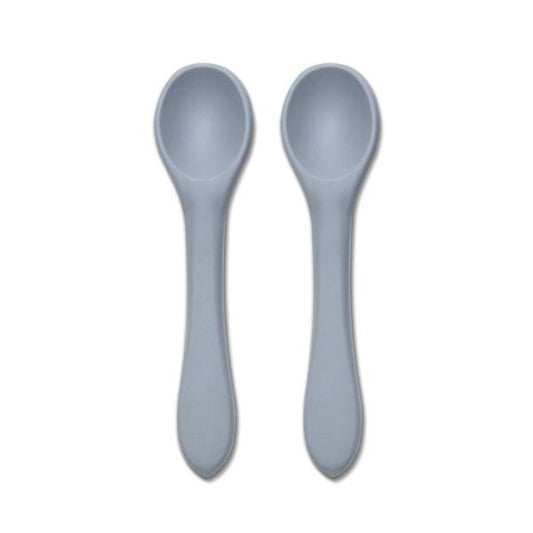 Set 2 Lingurițe Silicon Natural Lorelli, 6 luni+, Fresh - Grey [ps:5ea19648-cfcb-46c9-840a-582d50d8b40e]