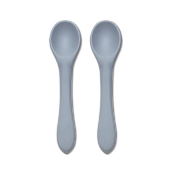 Set 2 Lingurițe Silicon Natural Lorelli, 6 luni+, Fresh - Grey [ps:5ea19648-cfcb-46c9-840a-582d50d8b40e]