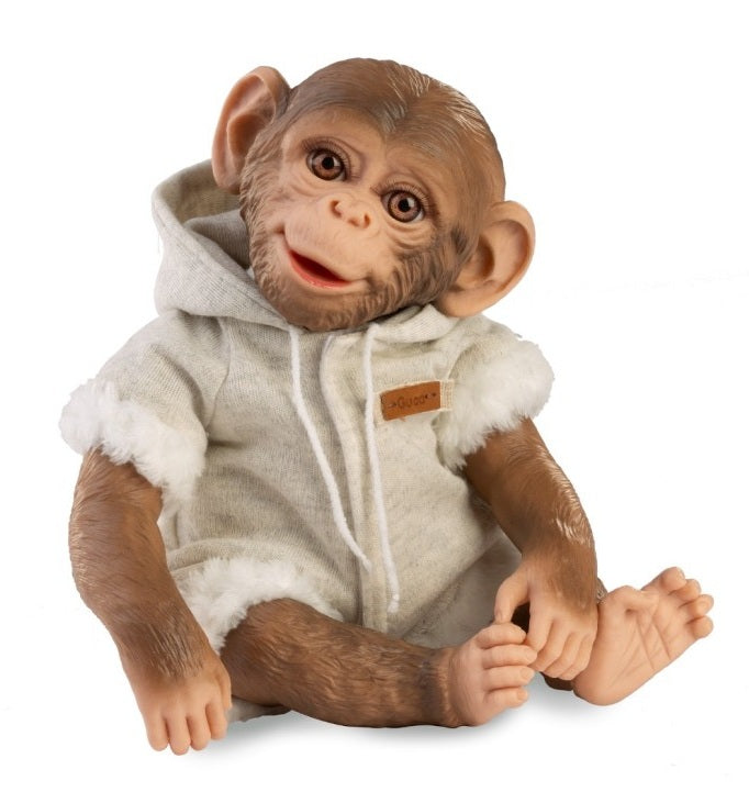 Papusa Reborn Maimuta Guca, 32cm, cu Salopeta | infant.ro - Default Title [ps:68902af1-af48-4b94-8f3a-77af5582ab08]