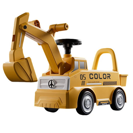 Excavator Manual Flippy pentru Copii, Albastru, 3 ani - Galben [ps:74be8446-8507-4c8c-a2a8-19e1b79cb36b]