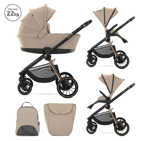 Cărucior Set 2 în 1 Lorelli Bianca, Beige Warm - Beige Warm [ps:afd7c53c-7b76-479b-9bda-a81f10ccc3c9]