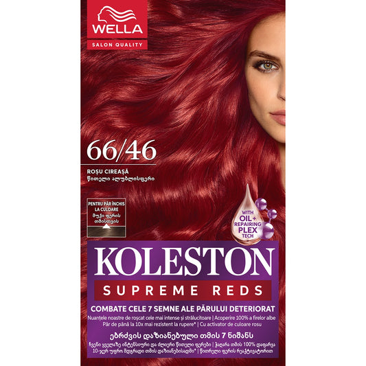 Vopsea de Par Koleston Supreme 1/0 Negru Intens - Permanentă - Rosu Cireasa [ps:99f01ad1-2cf7-4aa9-aa86-b2a6c44671b6]