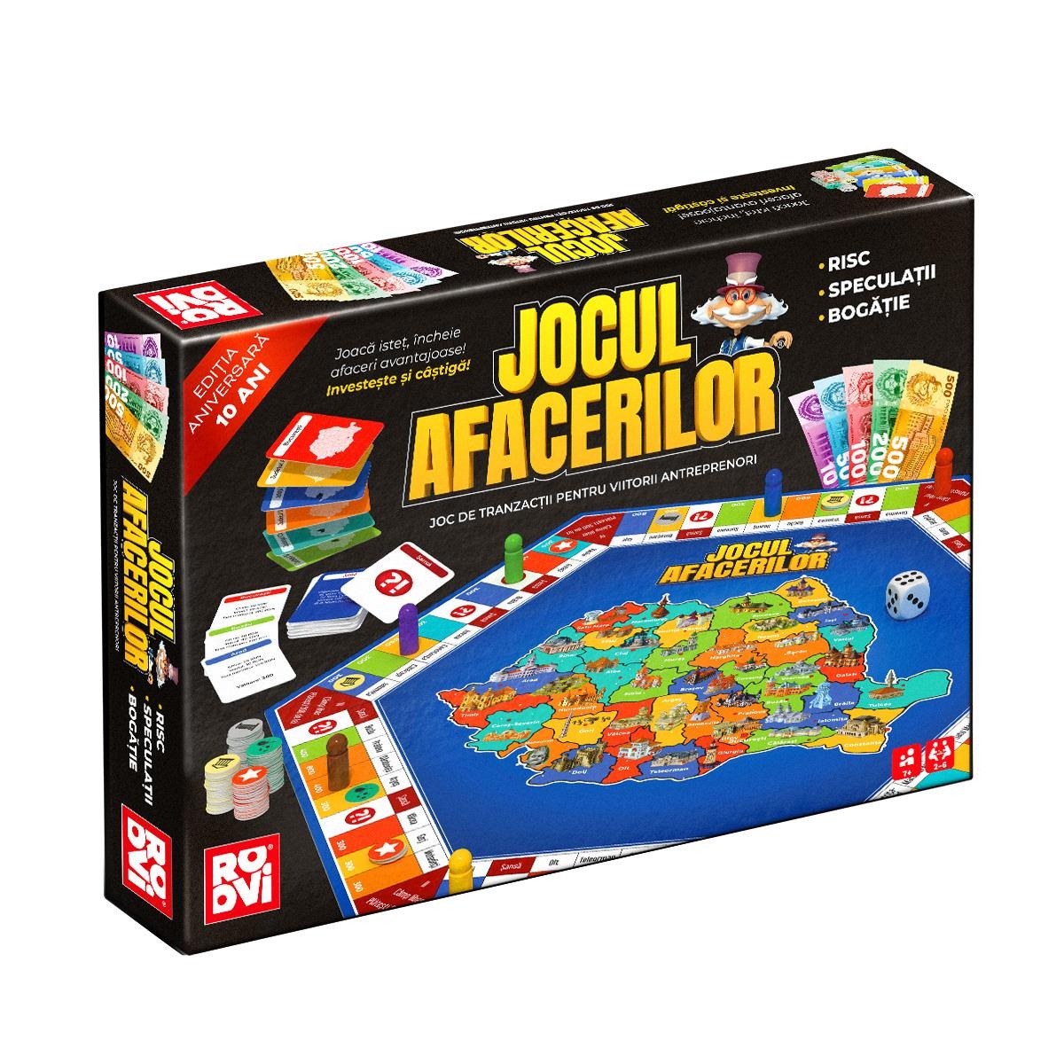 D-TOYS Jocul Afacerilor - Joc de Societate pentru Copii - Default Title [ps:adfa6d15-6cef-4117-bbed-7ffffeb096fa]