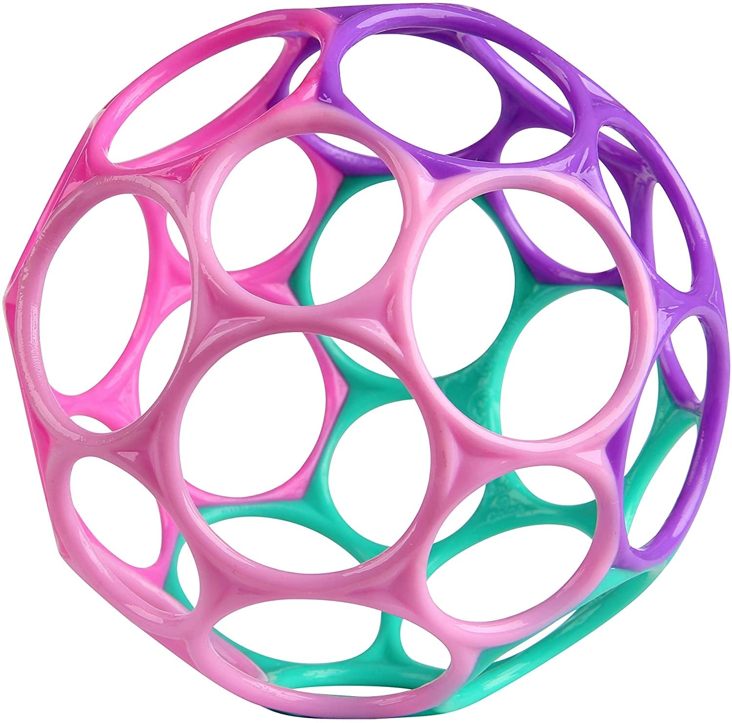 Minge Oball Classic Easy-Grasp Bright Starts - Multicolora - Roz [ps:6562b819-3c41-4dff-9a32-5a303d460be6]
