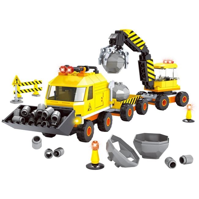 Cuburi Construcție Vehicule Șantier Jumbo - 283 Piese - Default Title [ps:7ea13e37-3759-4ae5-b52c-9e8317e218de]