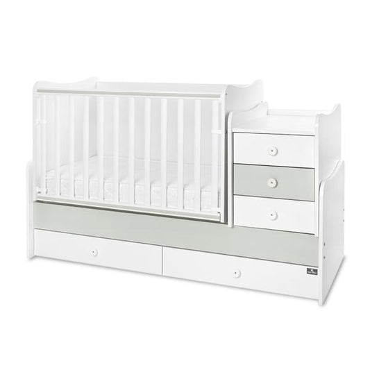 Mobilier Multifuncțional Lorelli Maxi Plus, Trio White Oak - White Milky Green [ps:485c8892-f6d7-478d-826f-2821abee5150]
