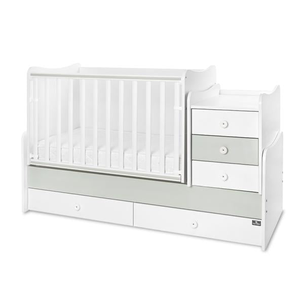 Mobilier Multifuncțional Lorelli Maxi Plus, Trio White Oak - White Milky Green [ps:485c8892-f6d7-478d-826f-2821abee5150]