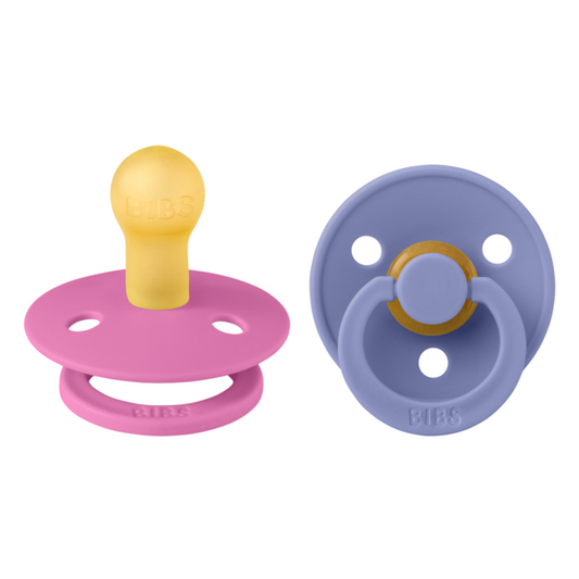 Set 2 Suzete BIBS Colour Latex, Tetină Rotundă, 6 luni - Default Title [ps:bf018840-7ac3-4d87-afdf-45d5d9649810]