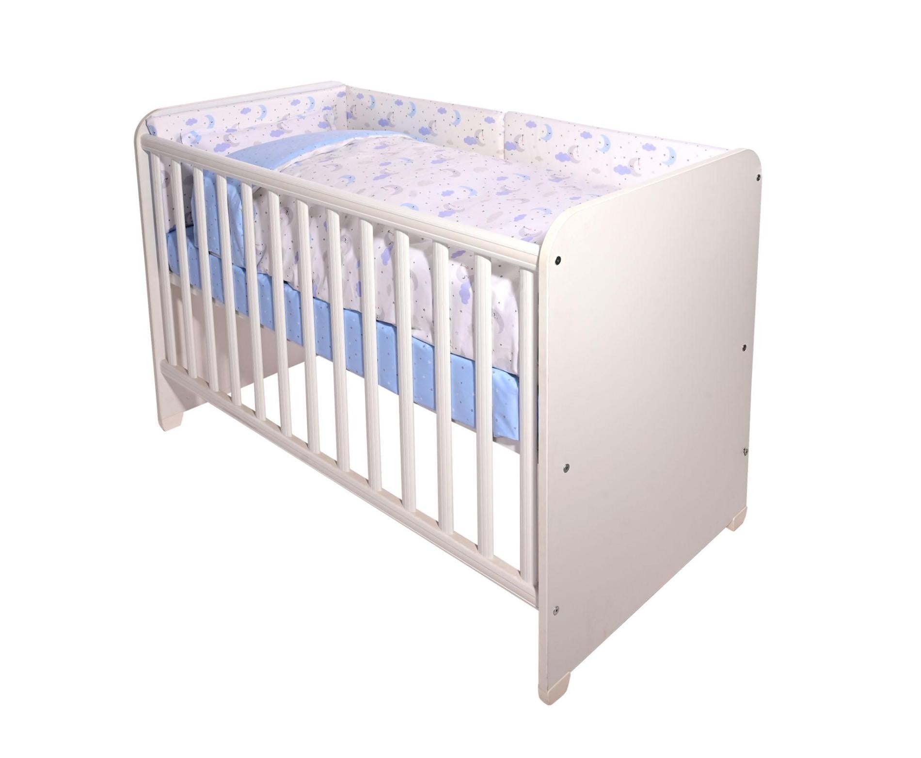Set Lenjerie Pătuț 60x120 Lorelli Smile Pink Moons & Stars - albastru luna si stele [ps:0345f7cb-6502-4222-a85e-010af7df1d36]