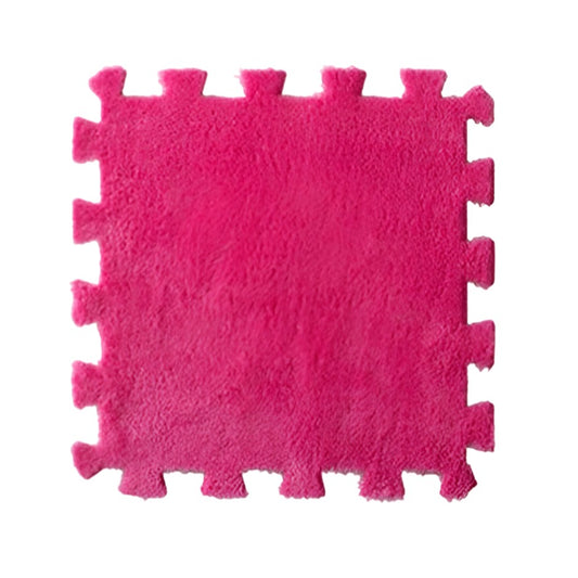 Set Covor Puzzle Flippy, Spuma EVA, 10 Piese, Alb | 30x30cm - Roz [ps:3a286334-ab84-4413-acb4-73c18d0b29af]