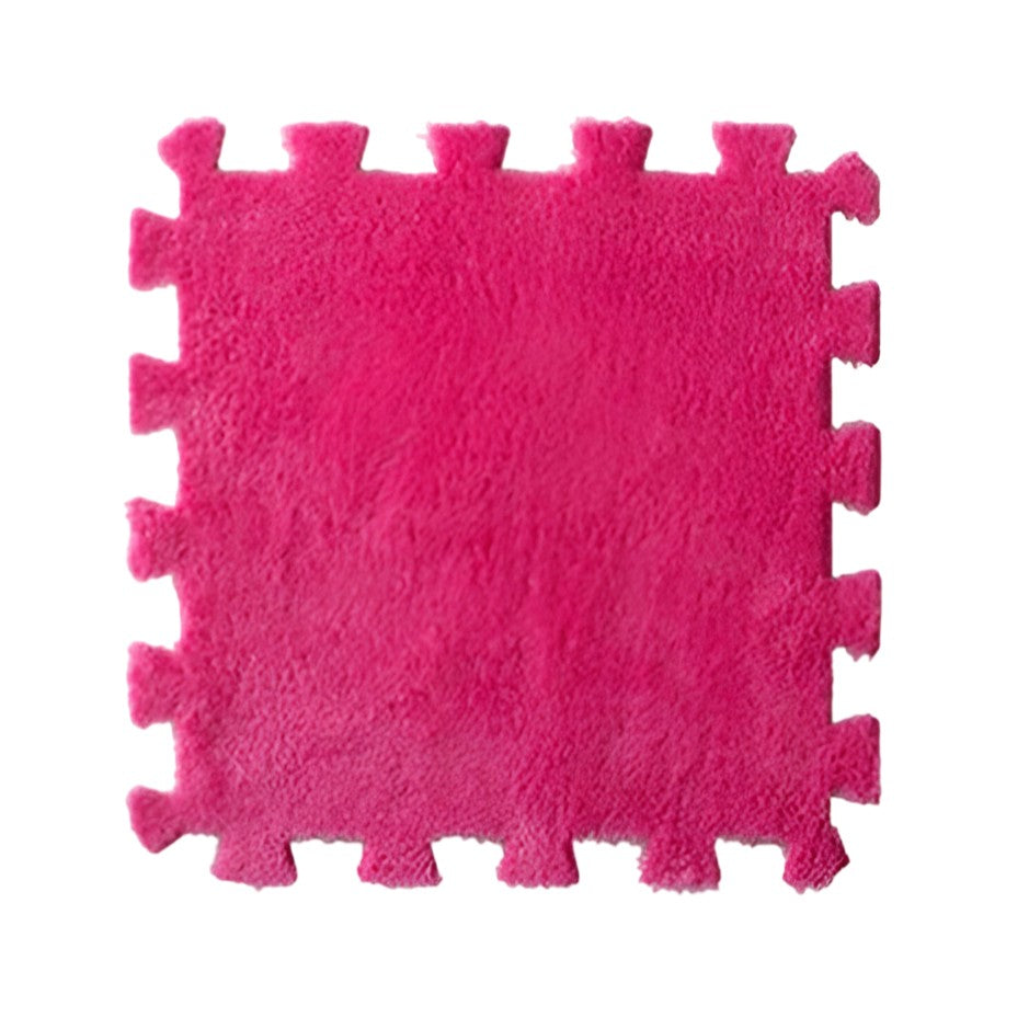 Set Covor Puzzle Flippy, Spuma EVA, 10 Piese, Alb | 30x30cm - Roz [ps:3a286334-ab84-4413-acb4-73c18d0b29af]