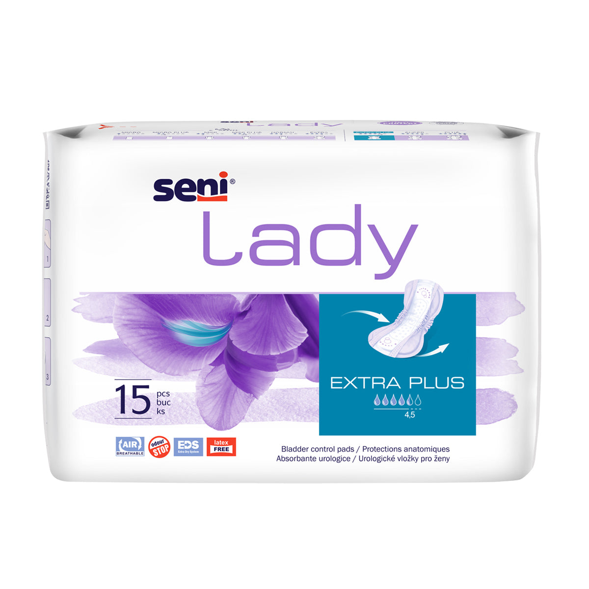 SENI Lady, absorbante incontinenta, 15x33 cm, Extra Plus, 15 buc [ps:e6678a53-111d-456e-87c0-8eced76d83bf]
