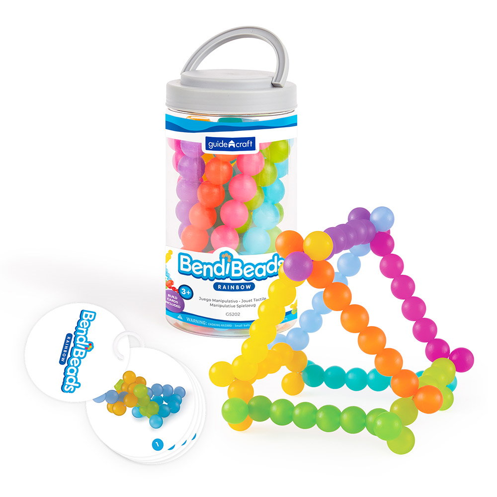 BendiBeads Rainbow Margele Flexibile Guidecraft - Default Title [ps:b510f380-1afc-415c-8aa0-d0976f2ba0ef]