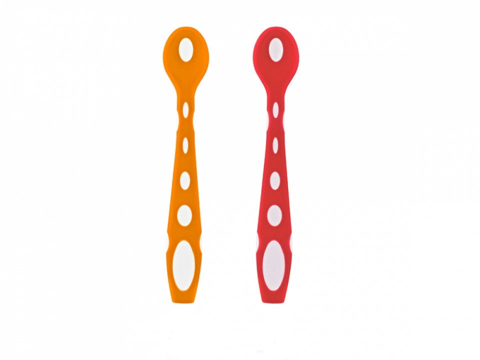 Set 2 lingurite din silicon BabyJem Soft Spoon (Culoare: Portocaliu) [ps:dfb26366-42b2-471c-b252-5f9abc7f2e35]