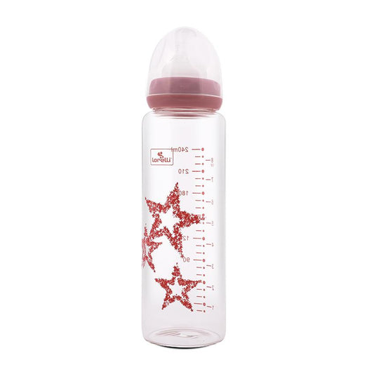 Biberon Lorelli din Sticlă Anticolici, 240 ml, Pink - Pink [ps:d8c6bcf8-8c4b-448c-998a-cba70087a111]