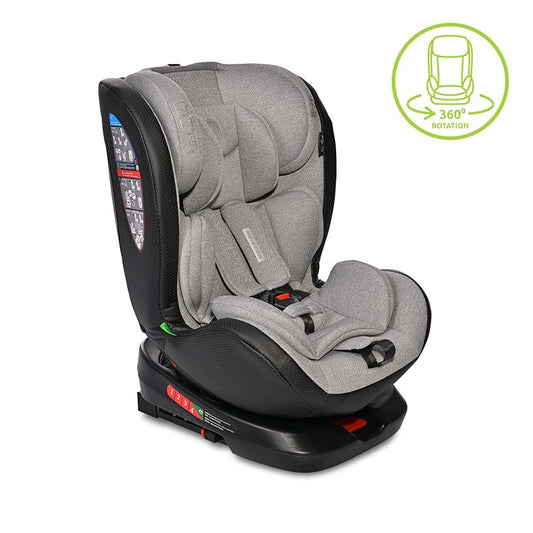 Scaun Auto Lorelli Nebula i-Size, Rotativ, 0-12 Ani, Black - Grey [ps:045d0c7e-6901-410e-bdff-9bf36567d59b]