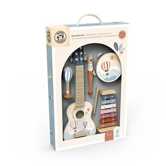 Set 5 Instrumente Muzicale din Lemn Speedy Monkey (L) - Default Title [ps:45144147-8960-4c3b-812e-30a55a75d415]