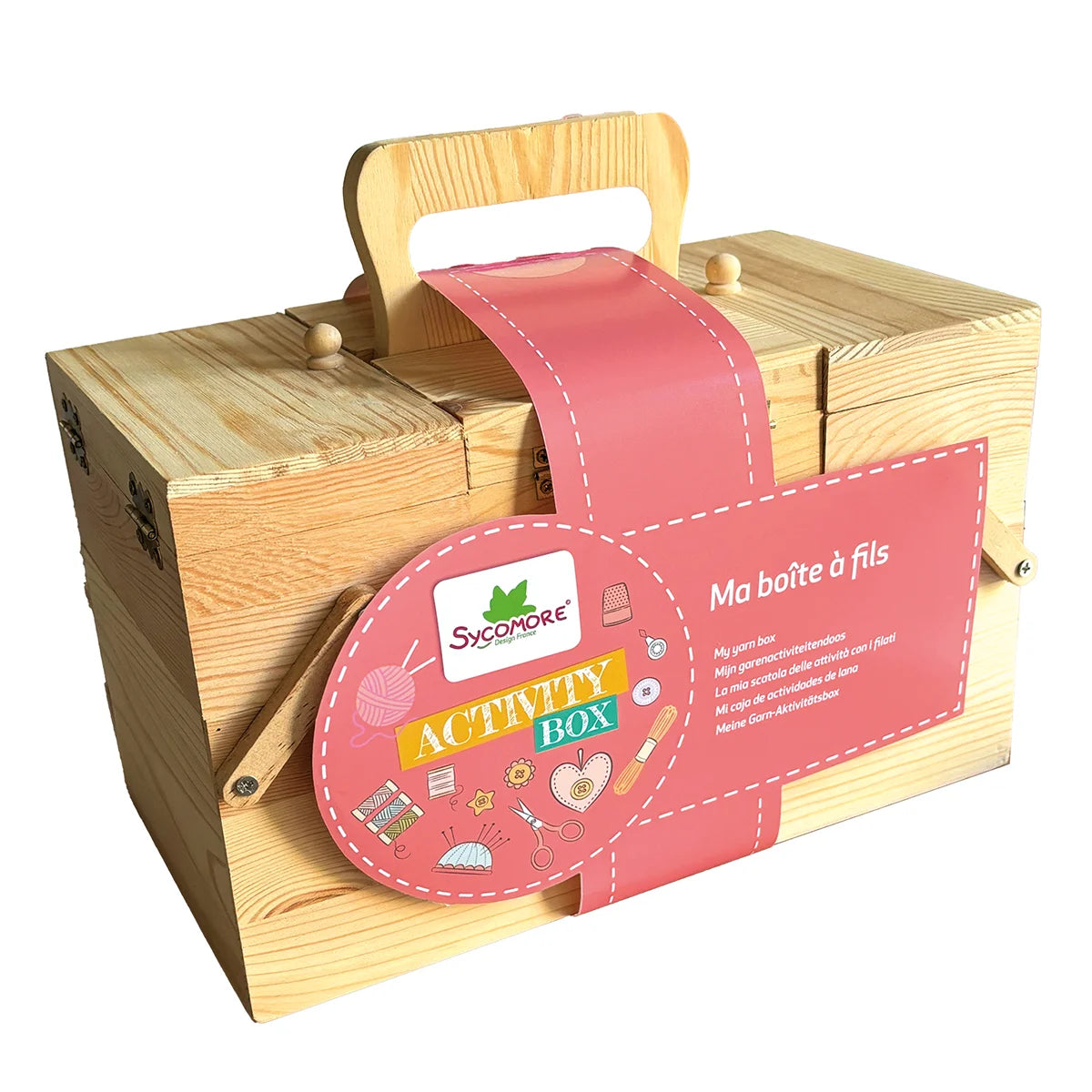 Activity Box Sycomore - Set Cusut, Tricotat și Croșetat - Default Title [ps:595b15da-20aa-408b-b4e7-62889d04620a]