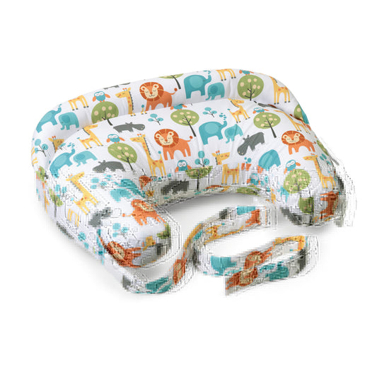 Perna alaptare Chicco Boppy Deluxe, Peaceful Jungle, 0luni+ - Peaceful Jungle [ps:3fbd4f3c-e4a0-4e44-90f1-1f4e50faab9b]