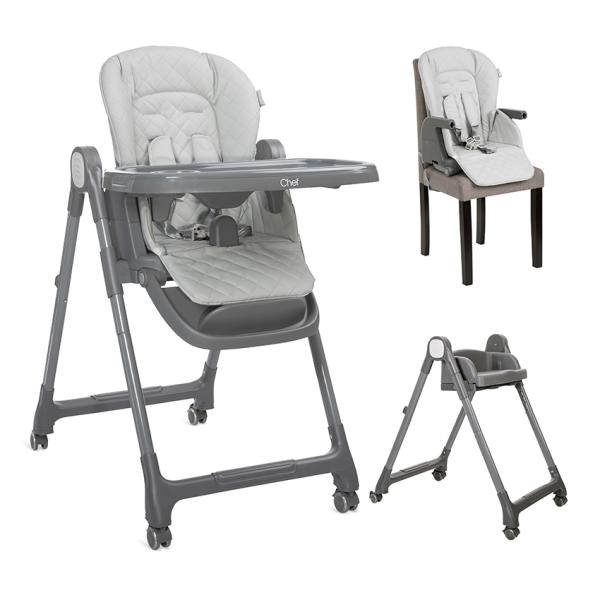 Scaun Masa Inalt 3 in 1 Lorelli Chef, Beige Leather - Grey Leather [ps:aa2a69a6-7323-4315-af07-9e40e683dd91]