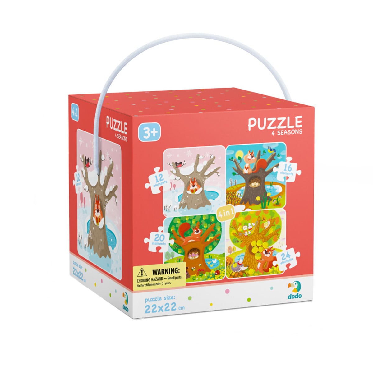 Puzzle Anotimpurile 4 in 1 Dodo Toys - 72 Piese - Default Title [ps:13b33f34-8d07-4294-9dd9-44a3e9c36a58]