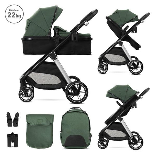 Cărucioar 2 în 1 Lorelli Aspen, Green, Transformabil - 1002206 2512 [ps:68a3fffe-dc15-43ee-ac09-279fc8d59d86]