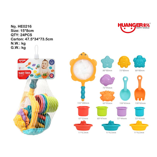 IGGY ZIGGY jucarie prescolari, jucarie interactiva, Set de baie, diverse modele, 15 piese [ps:96b323eb-e65b-4b69-961e-7fb02c10e5be]