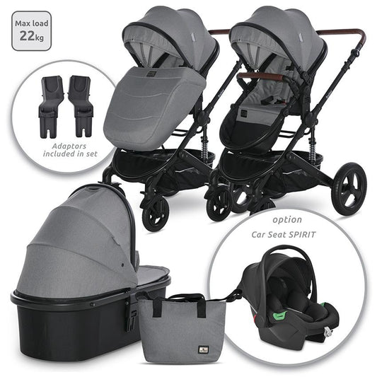 Cărucior Transformabil Lorelli Boston, 0-22 kg, Dolphin Grey - Dolphin Grey [ps:34829a6c-d6e6-449e-ad56-57c66cd6e922]