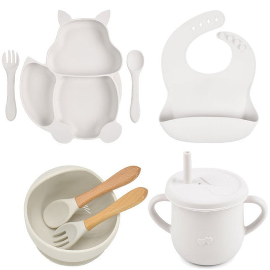Set Diversificare 10 Piese Silicon Flippy, Verde - Alb [ps:940157ed-9210-4781-a4dc-ef5b9ac38fa2]