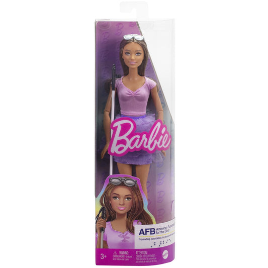 BARBIE FASHIONISTAS PAPUSA BARBIE CU BASTON PENTRU NEVAZATORI [ps:2878235a-2f42-4655-94cd-b25477e1d720]