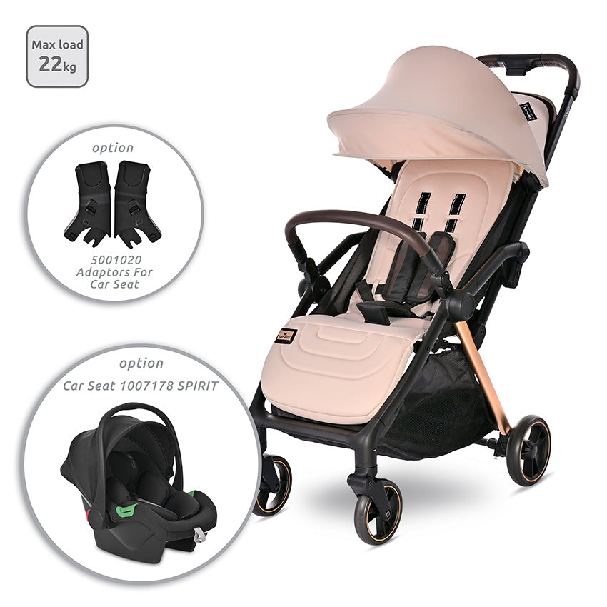 Cărucior Nou-Născut Lorelli Loret Autofold, Grey - Beige [ps:a2346f5e-bb83-4345-81c9-c3562f15f62b]