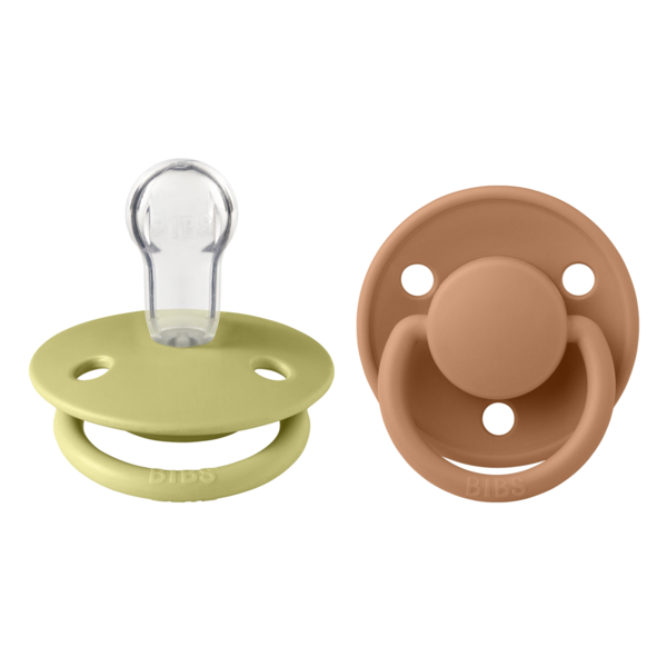 Set 2 Suzete BIBS De Lux Silicon, Tetină Rotundă - - Meadow/Earth [ps:8472566a-42ae-4b52-845f-126032f5b16e]