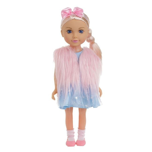 Papusa Fashion Girl cu Vesta Roz Jumbo - 45cm - Default Title [ps:bf00e5d7-2468-4df3-9147-759d1a654a1e]