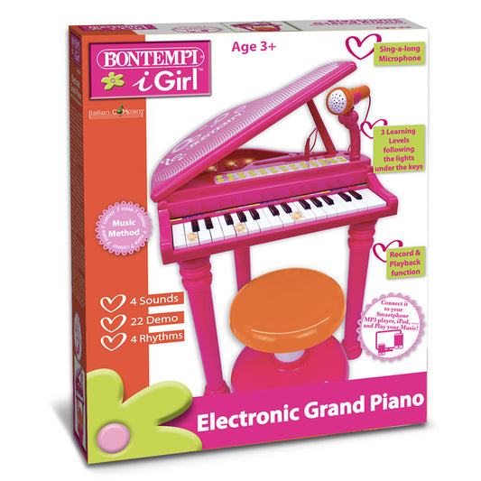 BONTEMPI PIAN ELECTRONIC ROZ CU SCAUN SI MICROFON [ps:cb323650-b9a7-45fc-8c8f-50cee2dc0a52]